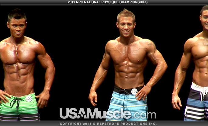 Photo from 2011 NPC National Championships Men’s Physique Prejudging