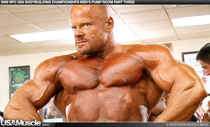 2006 NPC USA Bodybuilding Championships Men’s Pump Room Part 3