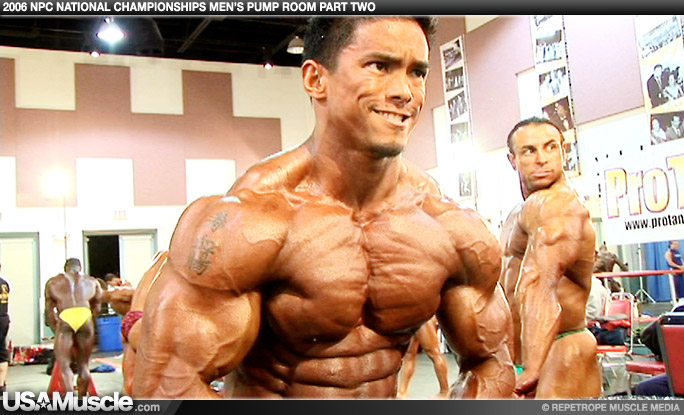 2006 NPC National Bodybuilding Championships Men’s Pump Room Part 2