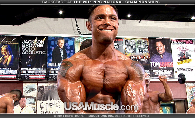 2011 NPC National Championships Men’s Bodybuilding Pump Room Part 1