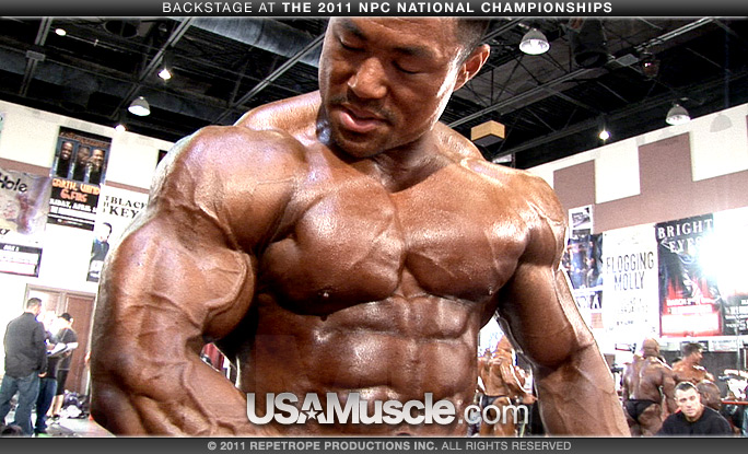 2011 NPC National Championships Men’s Bodybuilding Pump Room Part 3