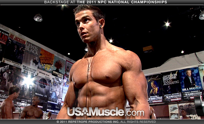2011 NPC National Championships Men’s Physique Pump Room Part 2