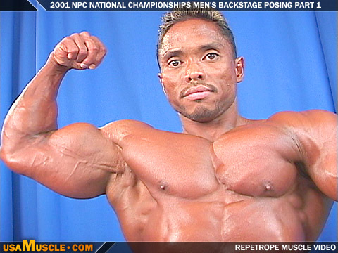 2001 NPC Nationals Men’s Backstage Posing Part 1
