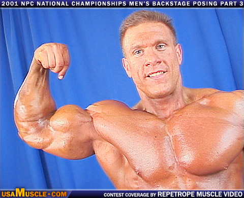 2001 NPC Nationals Men’s Backstage Posing Part 3