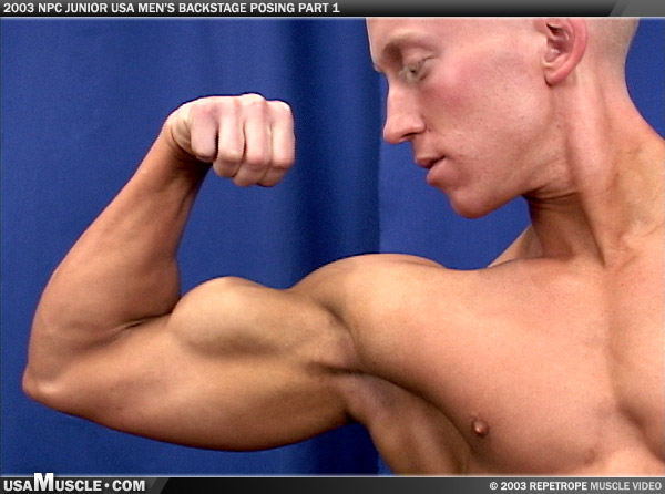 2003 NPC Junior USA Men’s Backstage Posing Part 1