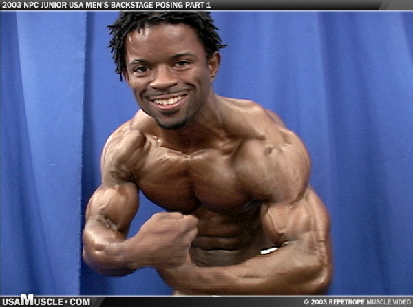 2003 NPC Junior USA Men’s Backstage Posing Part 1