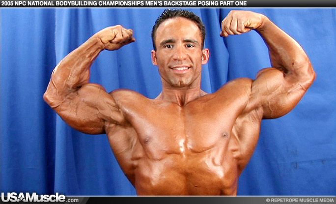 2005 NPC National Bodybuilding Championships Men’s Backstage Posing Part 1