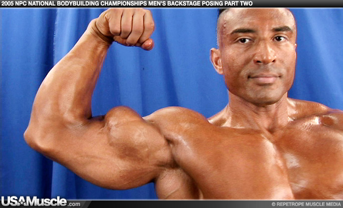 2005 NPC National Bodybuilding Championships Men’s Backstage Posing Part 2