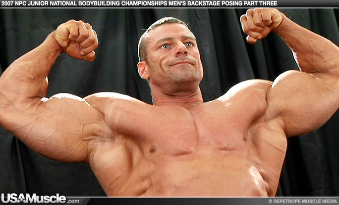 2007 NPC Juniors National Championships Men’s Backstage Posing Part 3