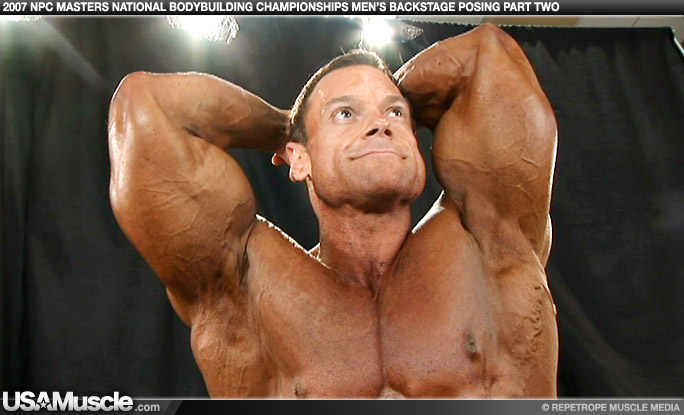 2007 NPC Masters National Bodybuilding Championships Men’s Backstage Posing 2