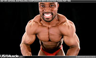 Image from 2007 NPC National Bodybuilding Championships Men’s Backstage Posing Part 2