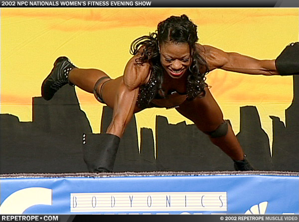 Photo from 2002 NPC Nationals Women’s Fitness Evening Show