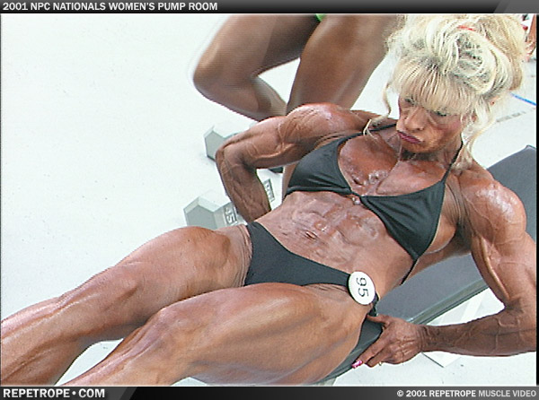 Photo from 2001 NPC Nationals Women’s Bodybuilding Pump Room
