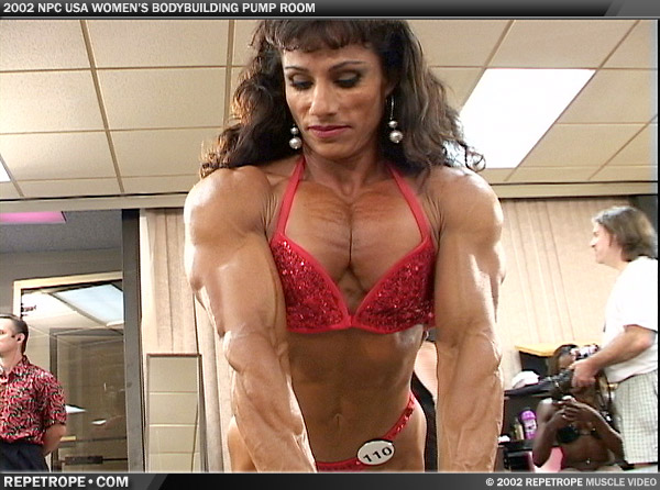 Photo from 2002 NPC USA Women’s Bodybuilding Pump Room