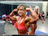 Image from 2004 NPC National Championships Women’s Bodybuilding Pump Room Part 2