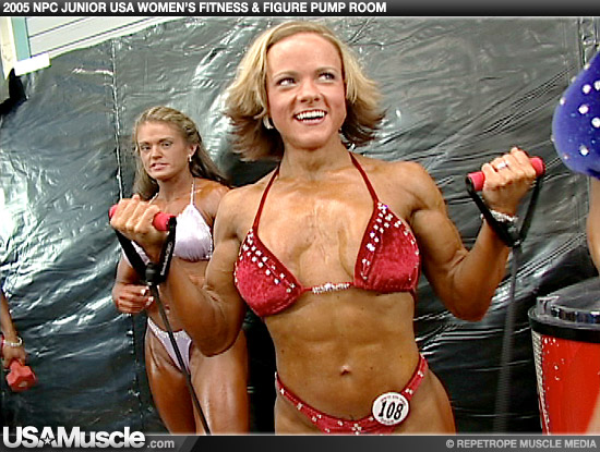 2005 NPC Junior USA Women’s Fitness and Figure Pump Room