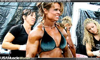 Image from 2007 NPC National Championships Women’s Bodybuilding Pump Room Part 2
