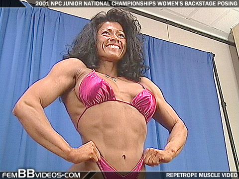 Photo from 2001 NPC Junior Nationals Women’s Backstage Posing