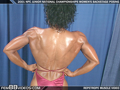 Photo from 2001 NPC Junior Nationals Women’s Backstage Posing